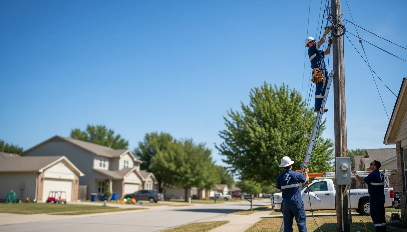 Residential electrician providing installation services in Lewistown, OH